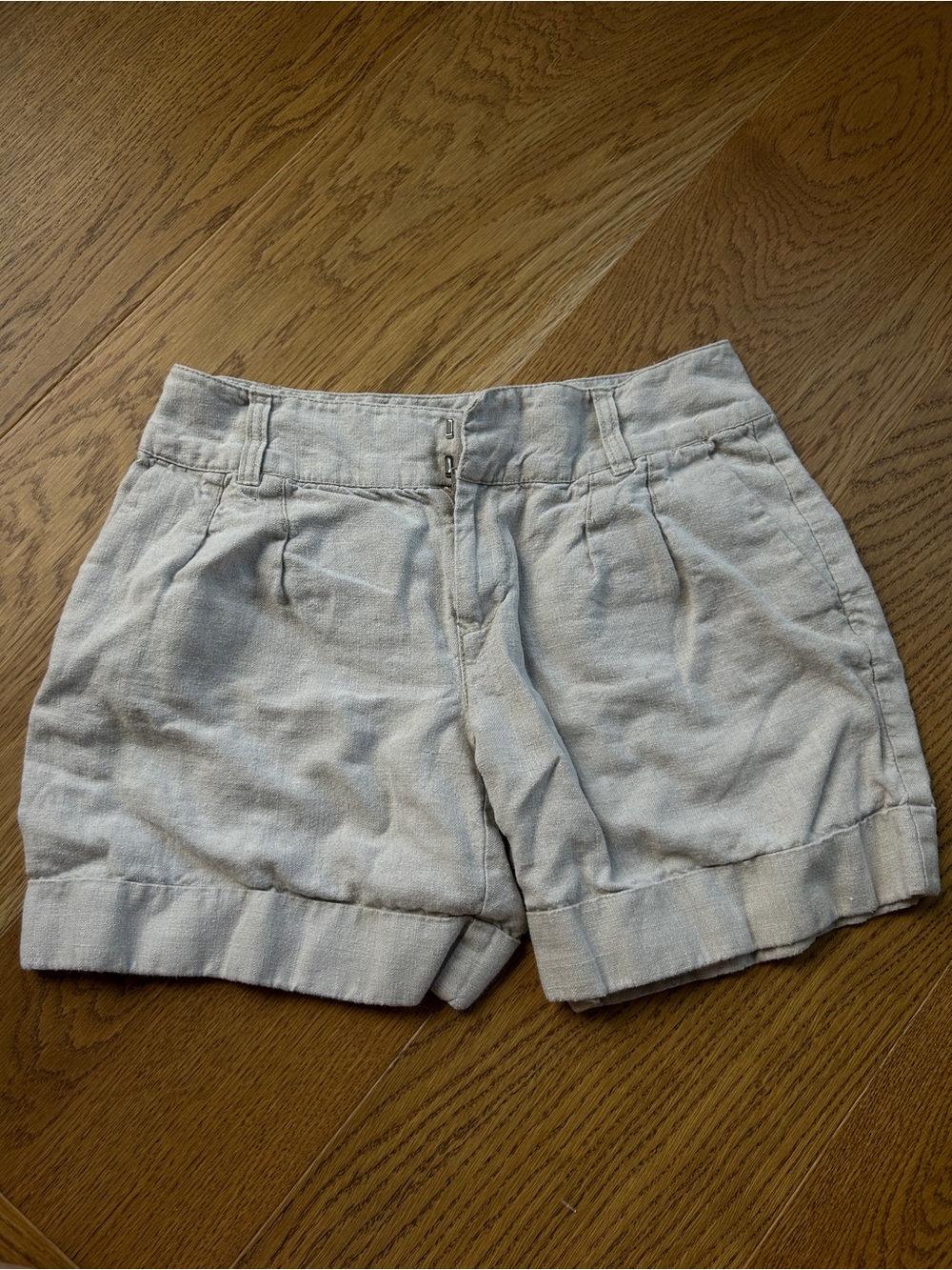 Michael Kors Light Gray Linen Shorts